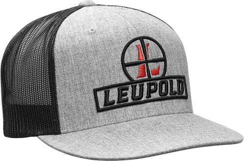 Leupold Reticle Flatbill Hat Heather Gray/Black OSFA