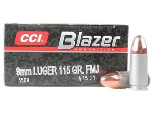9mm Luger 115 Grain 50 Rds CCI Ammo-img-0