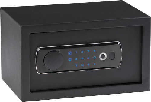 Bulldog Dual Led/Biometric Vault 12"X8"X7 Black-img-0