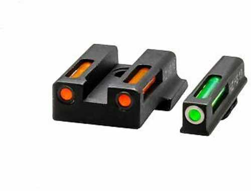 Hi-Viz LightWave H3 Fits Smith & Wesson M&P 380 SHIELD EZ Tritium/Fiber Optic Night Sights Green Front with White Ring a