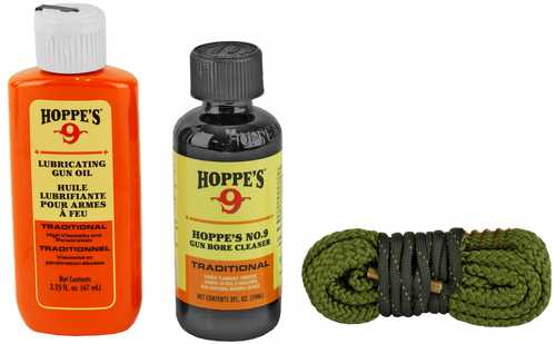 Hoppes 110009 1-2-3 Done Cleaning Kit 9mm-38