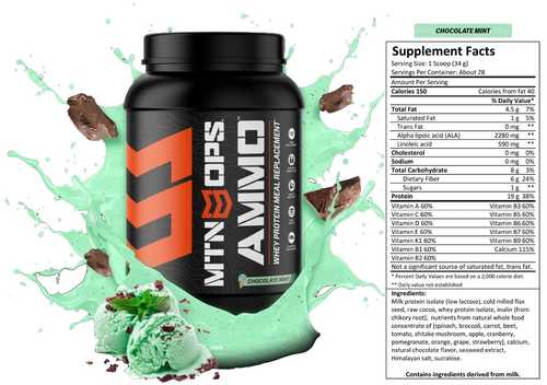 MTN Ops Ammo Whey Protein Chocolate Mint