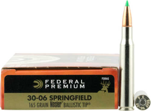 30-06 Springfield 165 Grain Ballistic Tip 20 Rounds Federal Ammunition