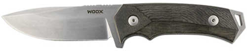 WOOX Knife Rock 62 Fixed Blade 4.25" Grey MICARTA-img-0