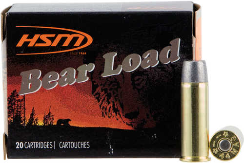 44 Rem Mag 305 Grain Wide Flat Nose Gas Check 20 Rounds HSM Ammunition Magnum