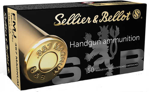 357 Mag 158 Grain FMJ 50 Rounds Sellier & Bellot Ammunition 357 Magnum
