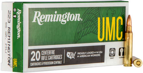 223 Rem 55 Grain Full Metal Jacket 20 Rounds Remington Ammunition