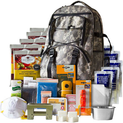 Wise Foods 01622GSG Emergency Supplies Five Day Survival Backpack Dehydrated/Freeze Dried Camo 32 Servings