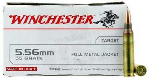 Winchester Ammo M193 5.56 NATO 55 gr FMJ Ammo 20 Round Box