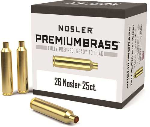26 Nosler Unprimed Rifle Brass 25 Count