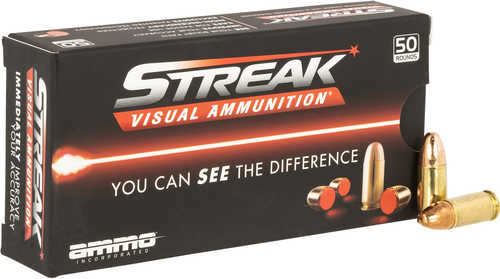 Ammo Inc 9124TMCSTRKRED50 Streak Visual (Red) 9mm-img-0