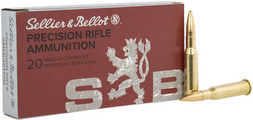 Sellier & Bellot Sb76254Rd Rifle 7.62X54mmR 174 Grain Hollow Point Boat-Tail (HPBT) 20 Per Box