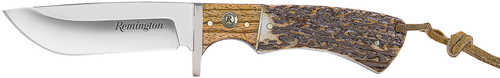 Remington Accessories 15656 Guide Fixed Skinner Stainless Steel Blade Brown/white/silver W/remington Shield Stag Bone/ni