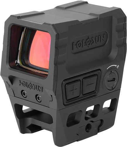 Holosun Aems Core Black Anodized 1x 2 Moa Illuminated Green Dot Reticle Features Lower 1/3 Co-witness Mount