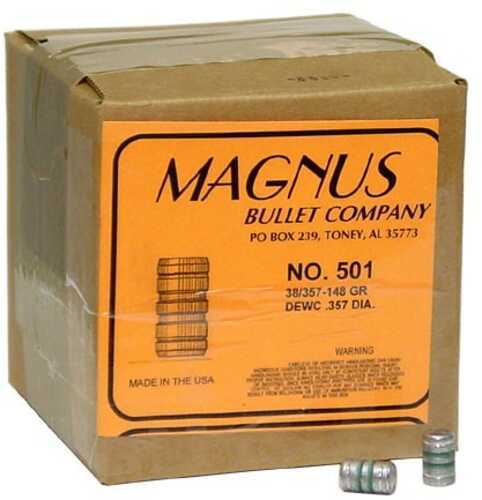 Magnus Outdoor Products 38/357 Caliber .357 Diameter 148 Grain Double Ended Wad Cutter Bullets 500 Count