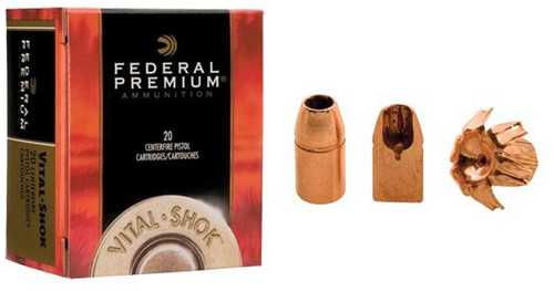 Federal Premium Vital-Shok Handgun Ammunition .44 Mag 225 Gr BXP 1280 Fps 20/Box