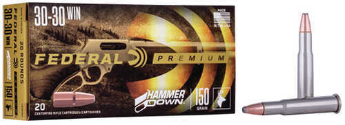 Federal Hammer Down Rifle Ammunition .30-30 Win 150 Gr SP 2390 Fps 20/ct