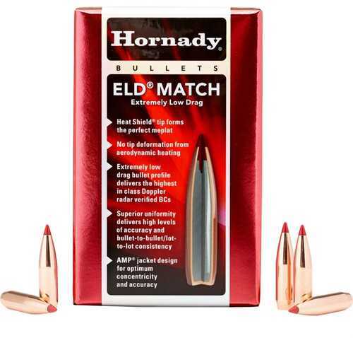 Hornady ELD-M 25 Cal .257 Dia 134 Grain Bullets  100 Per Box