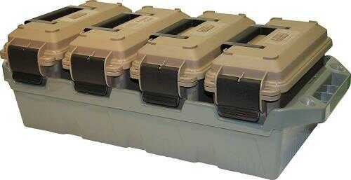 MTM Case-Gard AC4C Ammo Crate 30 Cal Rifle Dark Earth Cans/Army Green Polypropylene 5" X 11.3" 7.2" 15 Lbs