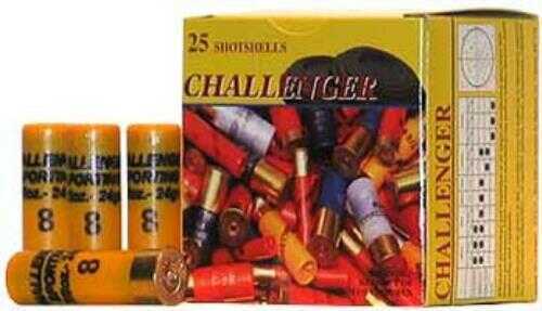 20 Gauge 2-3/4" Lead #9  7/8 oz 250 Rounds Challenger Shotgun Ammunition