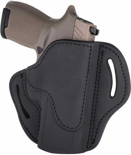 1791 Belt Holster 2.4 Right Hand Stealth Black Leather Fits Sig P320c P229 M11A1 & Springfield XDMc BH2.4S-SBL-R