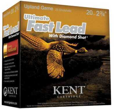 20 Gauge 2-3/4" Lead #6  1 oz 25 Rounds Kent Cartridges Shotgun Ammunition