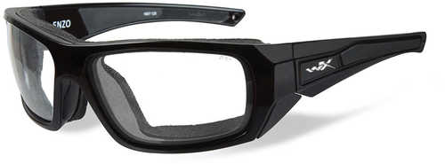 Wiley X Enzo Sunglasses - Clear Lens - Gloss Black Frame