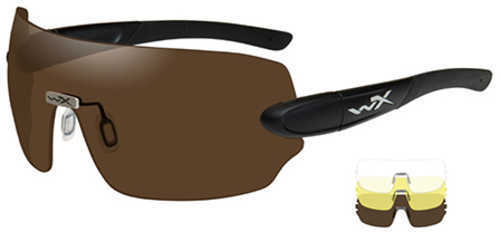 Wiley X Detection Sunglasses - Clear, Yellow &amp; Copper Lens - Matte Black Frame
