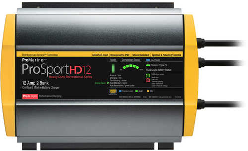 ProMariner ProSportHD 12 Global Gen 4 - Amp 2 Bank Battery Charger