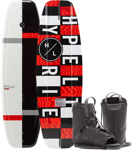 Hyperlite Motive Wakeboard 140 cm w/Frequency Boot - 2020 Edition - Black/Red