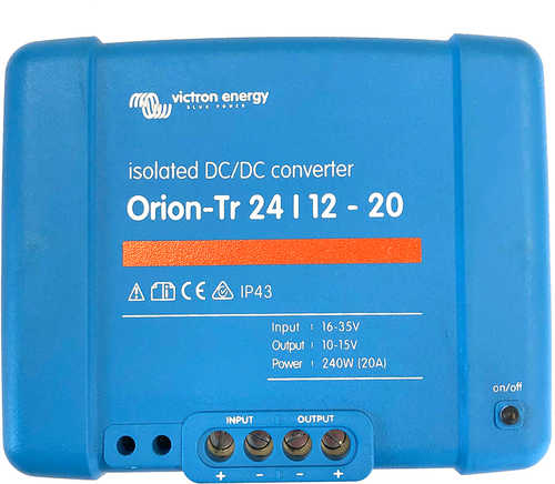 Victron Orion-TR DC-DC Converter - 24 VDC to 12 20AMP Isolated