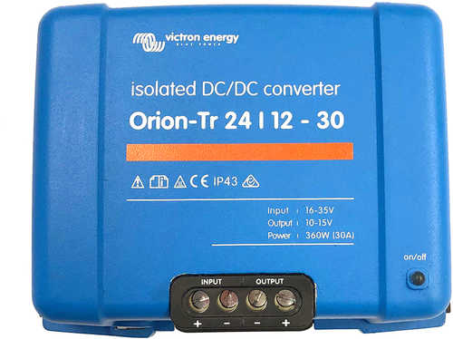 Victron Orion-TR DC-DC Converter - 24 VDC to 12 30AMP Isolated