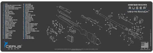 CERUS GEAR Ruger Mini 14 Ranch Schematic Char Gray-img-0
