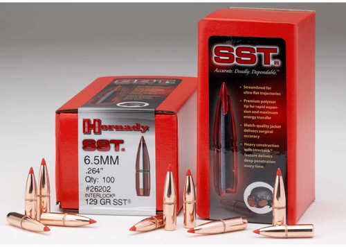 Hornady Bullet 6.5mm 264 129 Grain SST 100 / Box