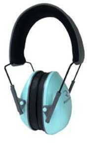 Radians Ls0820Cs Lowset Earmuff 21 Db Over The Head Aqua Blue Ear Cups With Black Headband Adult