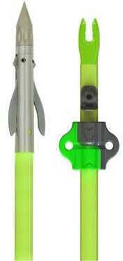Muzzy Iron 2 Blade Fish Point with Chartreuse Arrow Bottle Slide