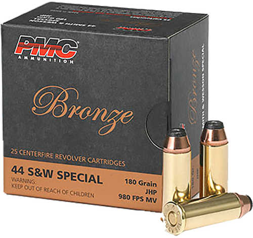 PMC Bronze Pistol Ammo 44 Special Jacketed Hollow Point 180 Grain 25 Rounds