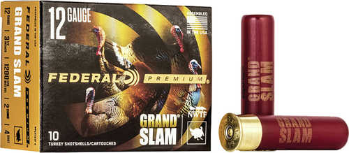 Federal Premium Grandslam Shotgun Ammo 12 ga. 3.5 in. 2 oz. 4 Shot 10 rd. Model: PFCX139F 4