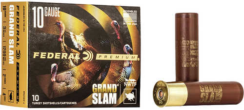 Federal Premium Grandslam Shotgun Ammo 10 Gauge 3.5 in. 2 oz. 4 Shot 10 rd. Model: PFCX101F 4