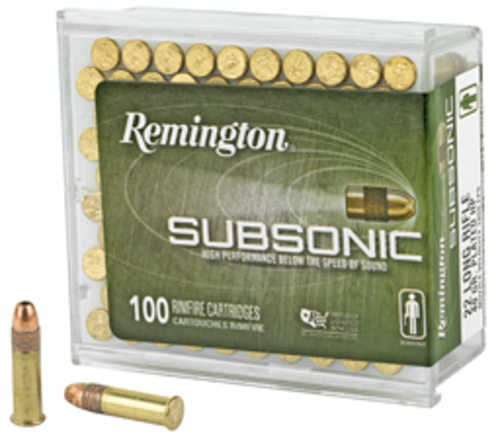 Remington Subsonic 22 LR 40 Grain Copper Plated Hollow Point 100 Round Box 21137