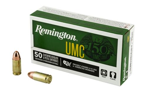 9mm Luger 115 Grain FMJ 50 Rounds Remington Ammunition