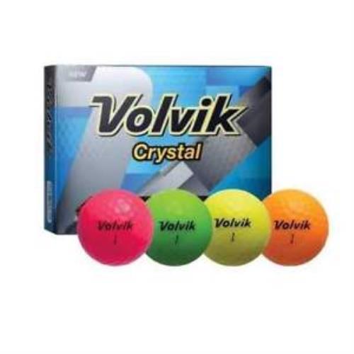 Volvik Crystal 3 Piece Golf Balls Assorted Colors