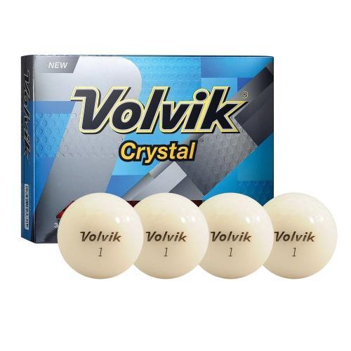 Volvik Crystal 3 Piece Golf Balls White