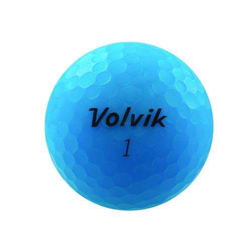 Volvik Vivid 3 Piece Golf Balls - Matte Blue
