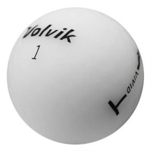 Volvik Vivid 3 Piece Golf Balls - Matte White