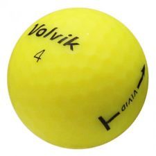 Volvik Vivid 3 Piece Golf Balls - Matte Yellow