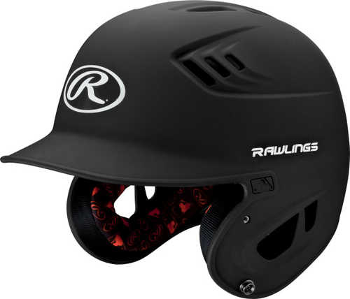 Rawlings Velo Series Junior Batting Helmet Matte Black