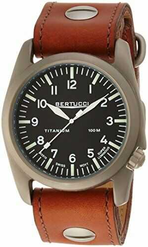 Bertucci A-4T Aero Vintage Watch Black/Ti-Tan w/screws Band
