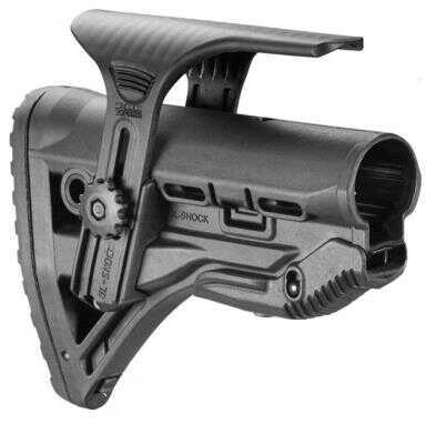 FAB DEFENSE (USIQ) FX-GLSHOCKCP GL-Shock AR15/M4 Rifle Buttstock with Adjustable Cheek-Rest Polymer Flat Dark Earth