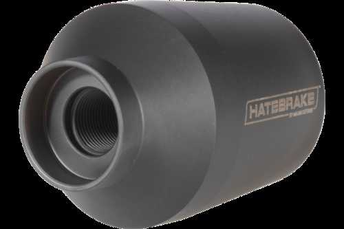 Maxim MXM47706 Hate Brake Round 5.56 Nato Muzzle 1/2"-28 tpi Black DLC 17-4 Stainless Steel/6Al-4V Titanium